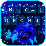 Rose Blue Butterfly Theme | Indus Appstore | App Icon