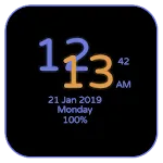 Awesome Digital Clock Lwp | Indus Appstore | App Icon