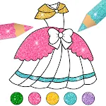 Glitter Coloring Book: Dresses | Indus Appstore | App Icon