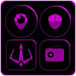 Black and Purple Icon Pack | Indus Appstore | App Icon