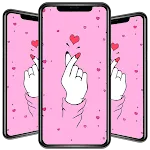 Finger Heart Wallpaper | Indus Appstore | App Icon