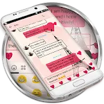 SMS Messages Paris Pink Theme | Indus Appstore | App Icon