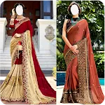 Women designer saree Montage | Indus Appstore | App Icon