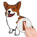 Dog Pixel Art Paint by Numbers | Indus Appstore | App Icon