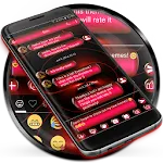 SMS Messages Spheres Red Theme | Indus Appstore | App Icon