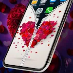 Rose Heart Lock Screen Zipper | Indus Appstore | App Icon