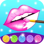 Glitter lips coloring game | Indus Appstore | App Icon