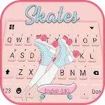 Pink Roller Skate Keyboard Bac | Indus Appstore | App Icon