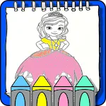 Cute Princess Coloring Pages | Indus Appstore | App Icon