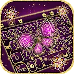 Pink Gold Butterfly Theme | Indus Appstore | App Icon