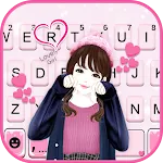 Lovely Cute Girl Keyboard Back | Indus Appstore | App Icon