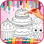 Cute Sweet Food Coloring Bookapp icon