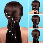 Hairstyles step by step easy, app icon