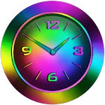 Neon Rainbow Clock Widget | Indus Appstore | App Icon