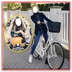 Girls Bike Cycle Photo Montage | Indus Appstore | App Icon