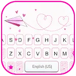 Pink Love Doodle Keyboard Back | Indus Appstore | App Icon