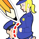 Draw Happy Police - Draw Games | Indus Appstore | App Icon