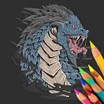 Monster Kaiju Coloring Book | Indus Appstore | App Icon