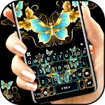 Vintage Golden Butterfly Keybo | Indus Appstore | App Icon