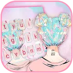 Pastel Pink Girl Keyboard Them | Indus Appstore | App Icon