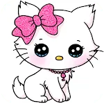 Glitter Cute Cat Coloring Book | Indus Appstore | App Icon