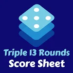 Triple 13 Rounds Score Sheet | Indus Appstore | App Icon