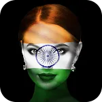 India Flag Photo DP Letter Art | Indus Appstore | App Icon