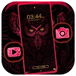 Owl Pink Dark Theme | Indus Appstore | App Icon