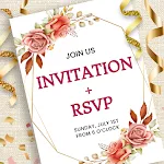 Invitation Card Maker + RSVP | Indus Appstore | App Icon