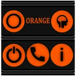 Orange and Black Icon Pack | Indus Appstore | App Icon