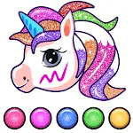 Unicorn Coloring Glitter Color | Indus Appstore | App Icon