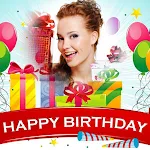 Birthday photo frame greeting | Indus Appstore | App Icon