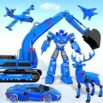 Snow Excavator Robot Car Gamesapp icon