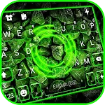 Green Neon Stones Keyboard Bac | Indus Appstore | App Icon