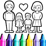 Family Love Coloring Bookapp icon