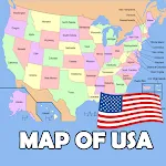 US States Map | Indus Appstore | App Icon