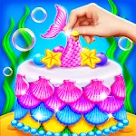 Mermaid Glitter Cake Makerapp icon