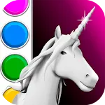 Unicorn 3D Coloring Book | Indus Appstore | App Icon