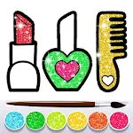 Glitter Beauty Coloring Bookapp icon