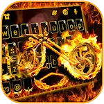 Fire Burning Motorcycle Keyboa | Indus Appstore | App Icon