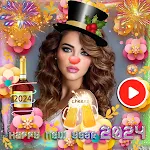 New Year Video Maker 2024 | Indus Appstore | App Icon