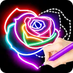 Learn To Draw Glow Flowerapp icon