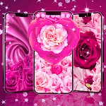 Pink rose silk live wallpaper | Indus Appstore | App Icon