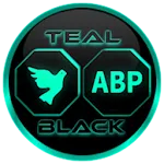 Flat Black and Teal Icon Pack | Indus Appstore | App Icon