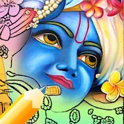 Lord Krishna Coloring Book : Colors & Paintapp icon