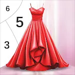 Gown Color by Number Book | Indus Appstore | App Icon