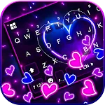 Neon Heart Gravity Keyboard Ba | Indus Appstore | App Icon