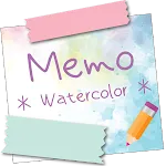 Sticky Memo *Watercolor* | Indus Appstore | App Icon