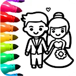 Princess Wedding Coloring Game | Indus Appstore | App Icon