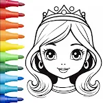 Princess Coloring Game Glitter | Indus Appstore | App Icon